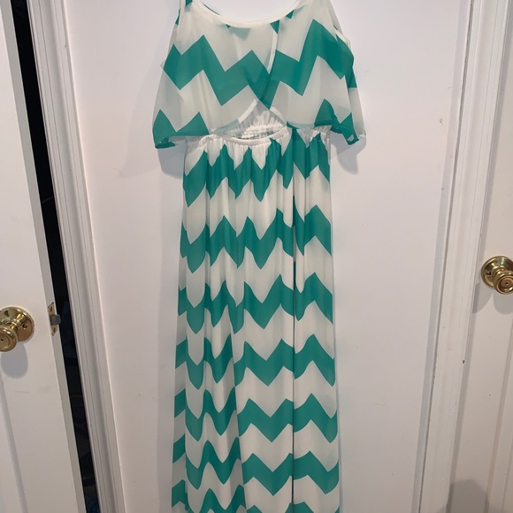 Takara Chevron Maxi Dress - Picture 2 of 3